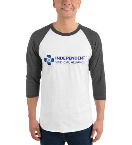 3/4 sleeve IMA raglan t-shirt